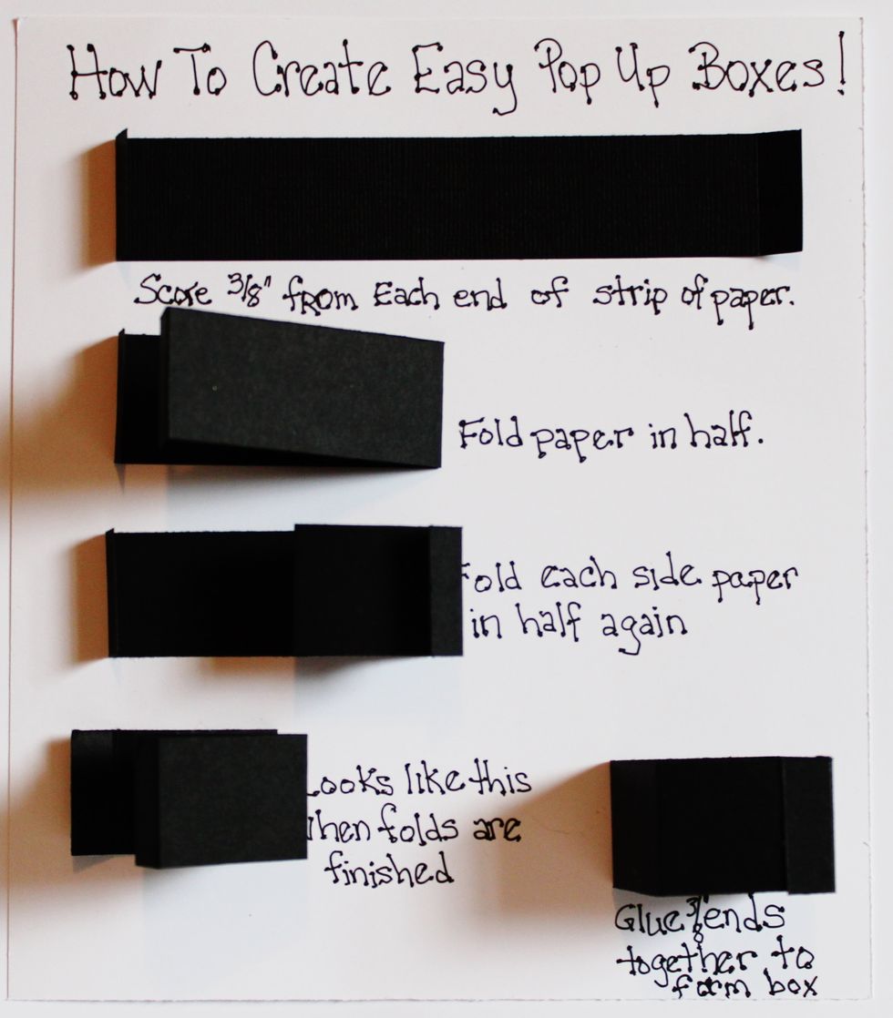 Easy steps on making easy pop up boxes from strips of paper.