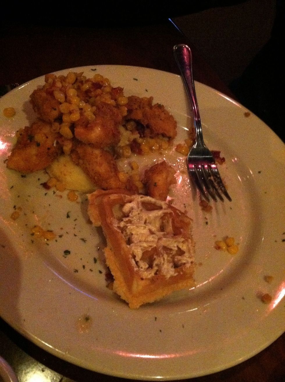 Eat your favorite meal. Fried chicken and waffles for me please!