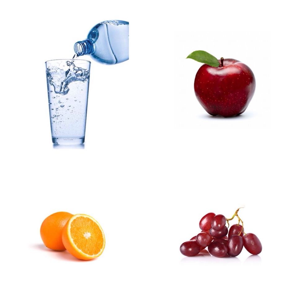 Eat your fruits and veggies and drink water! These miracles replenish your body of vitamins and minerals that you need to have healthy, glowing, and moisturized skin!\ud83c\udf4e