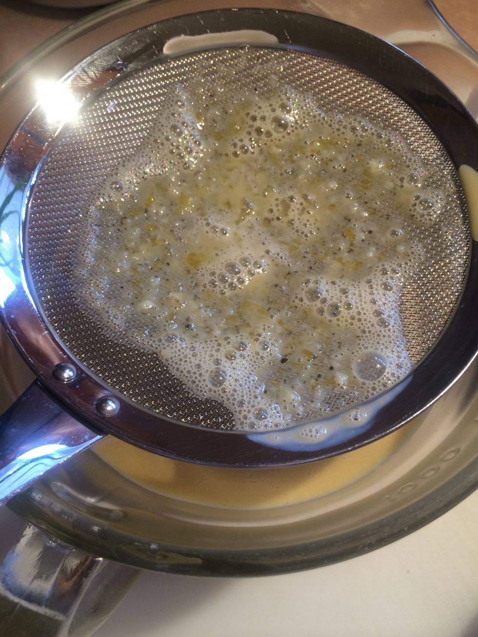 Egg bits left behind.