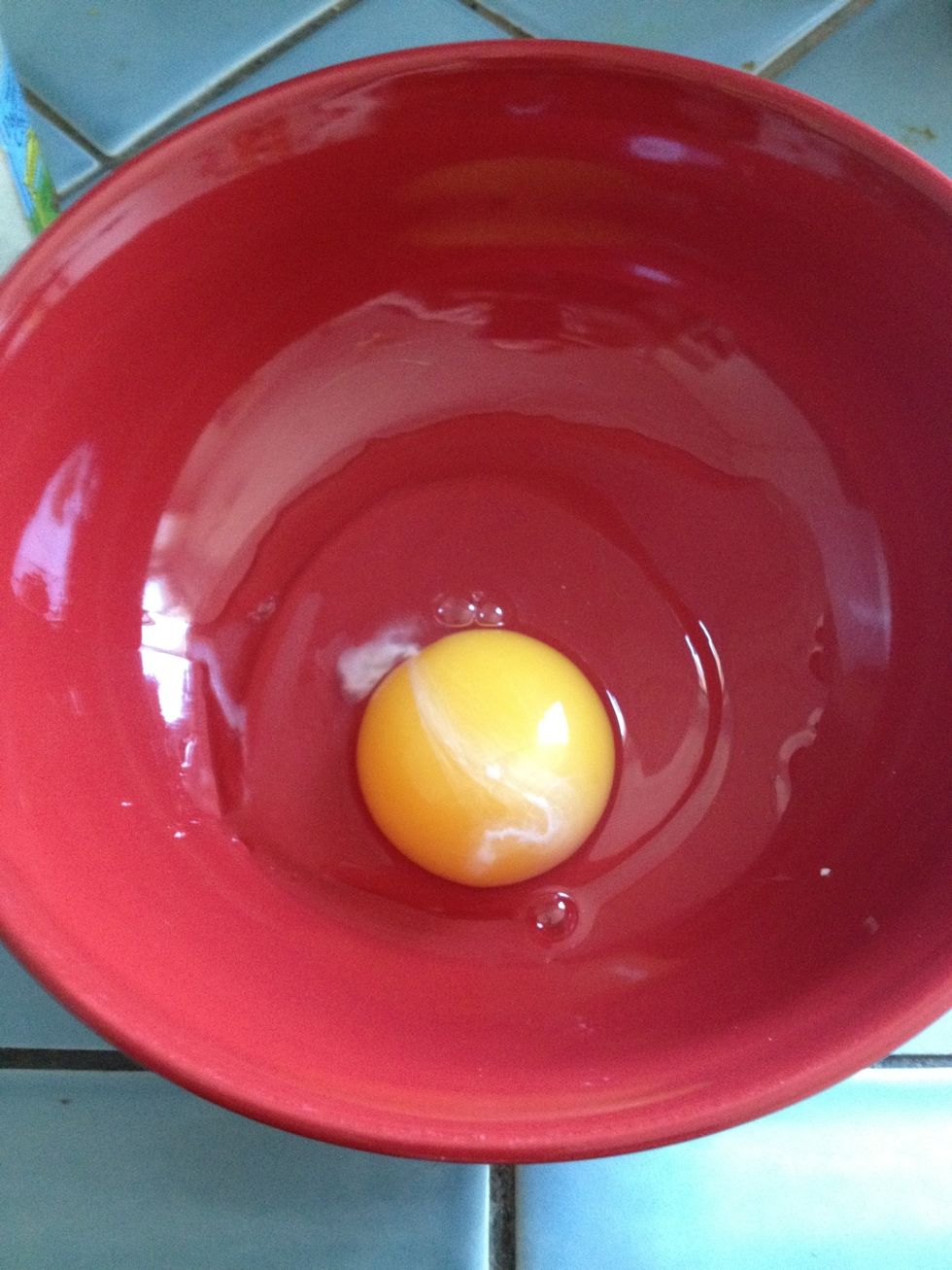 Egg in a bowl.