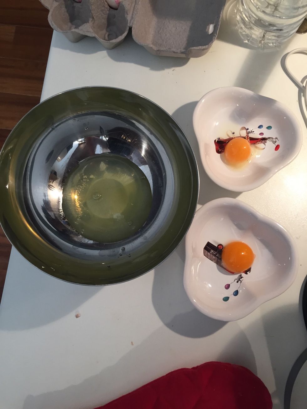 Egg whites vs yolks :) as shown