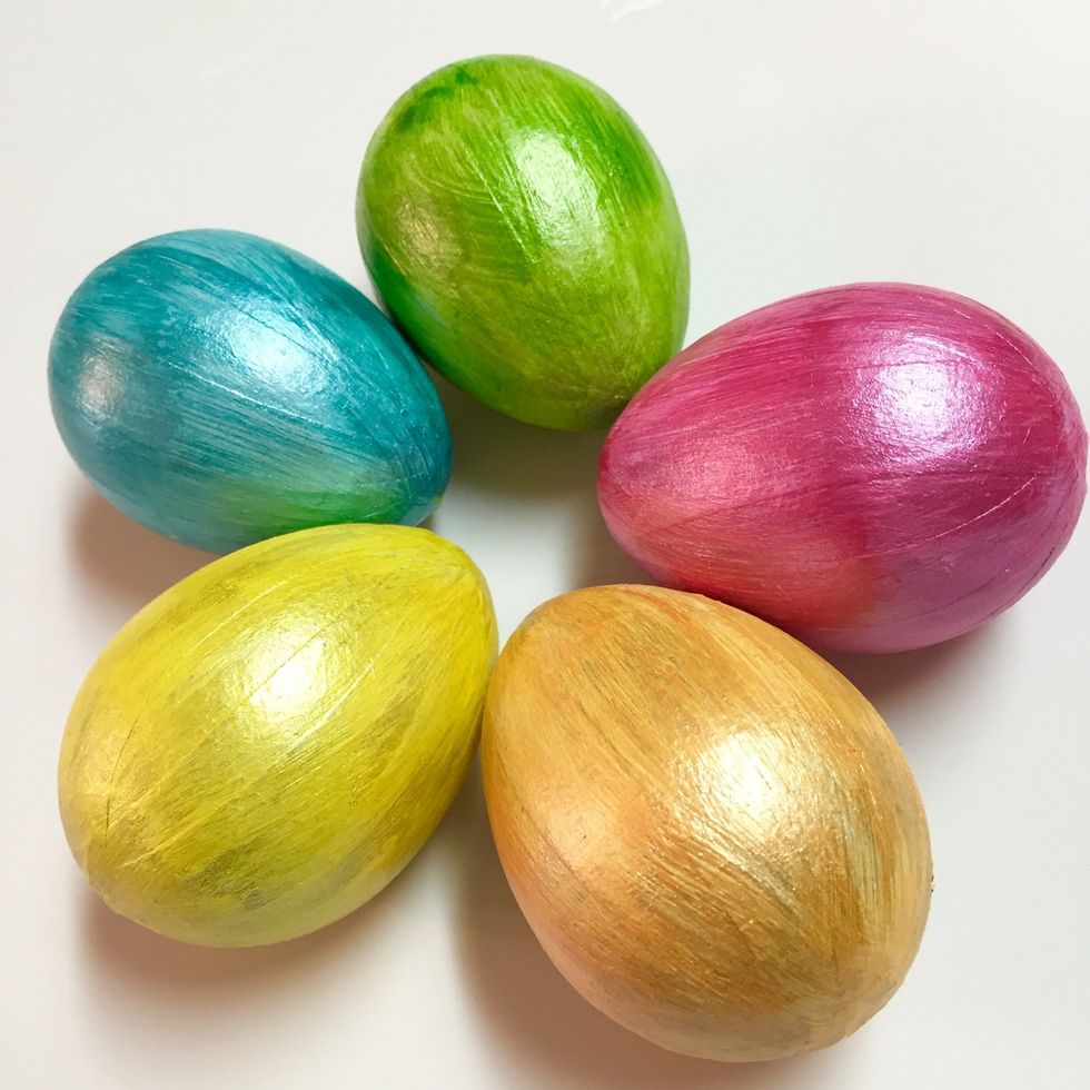 eggs painted with Izink Inks.
