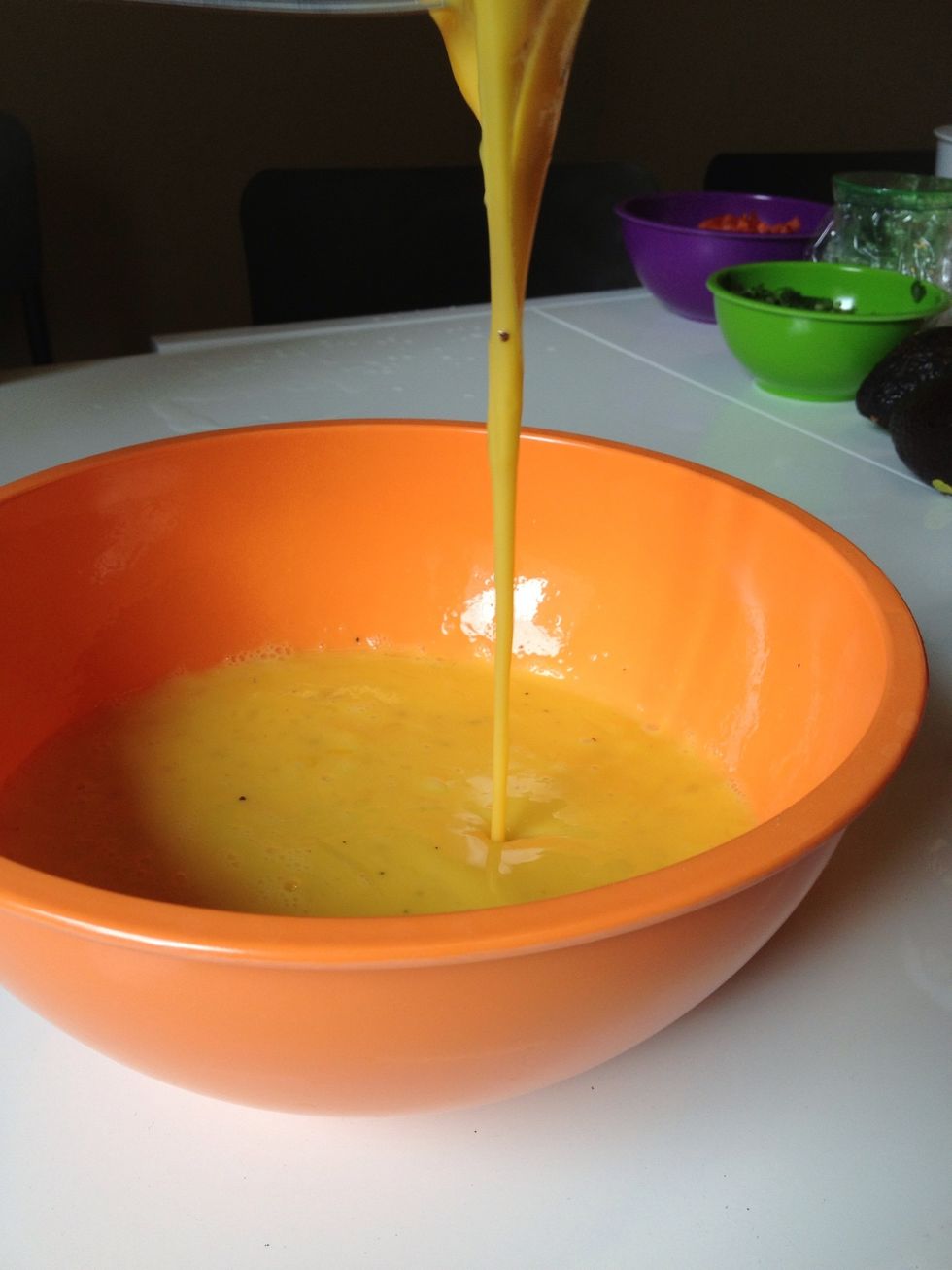 Eggs should have a thicker than water consistency.