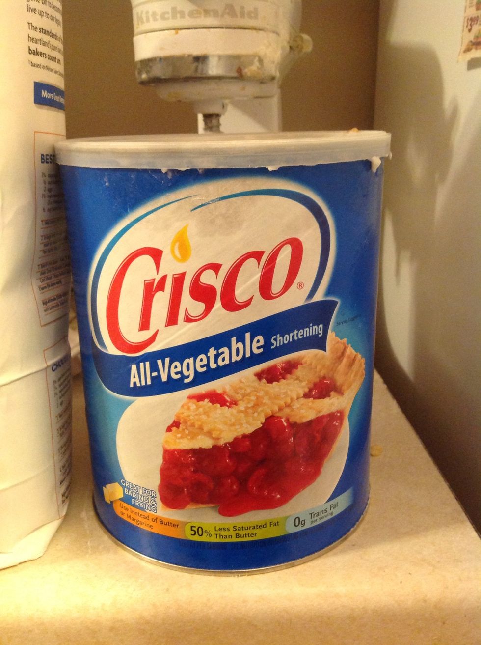 Eight: Add 1 cup of crisco to the mixture.