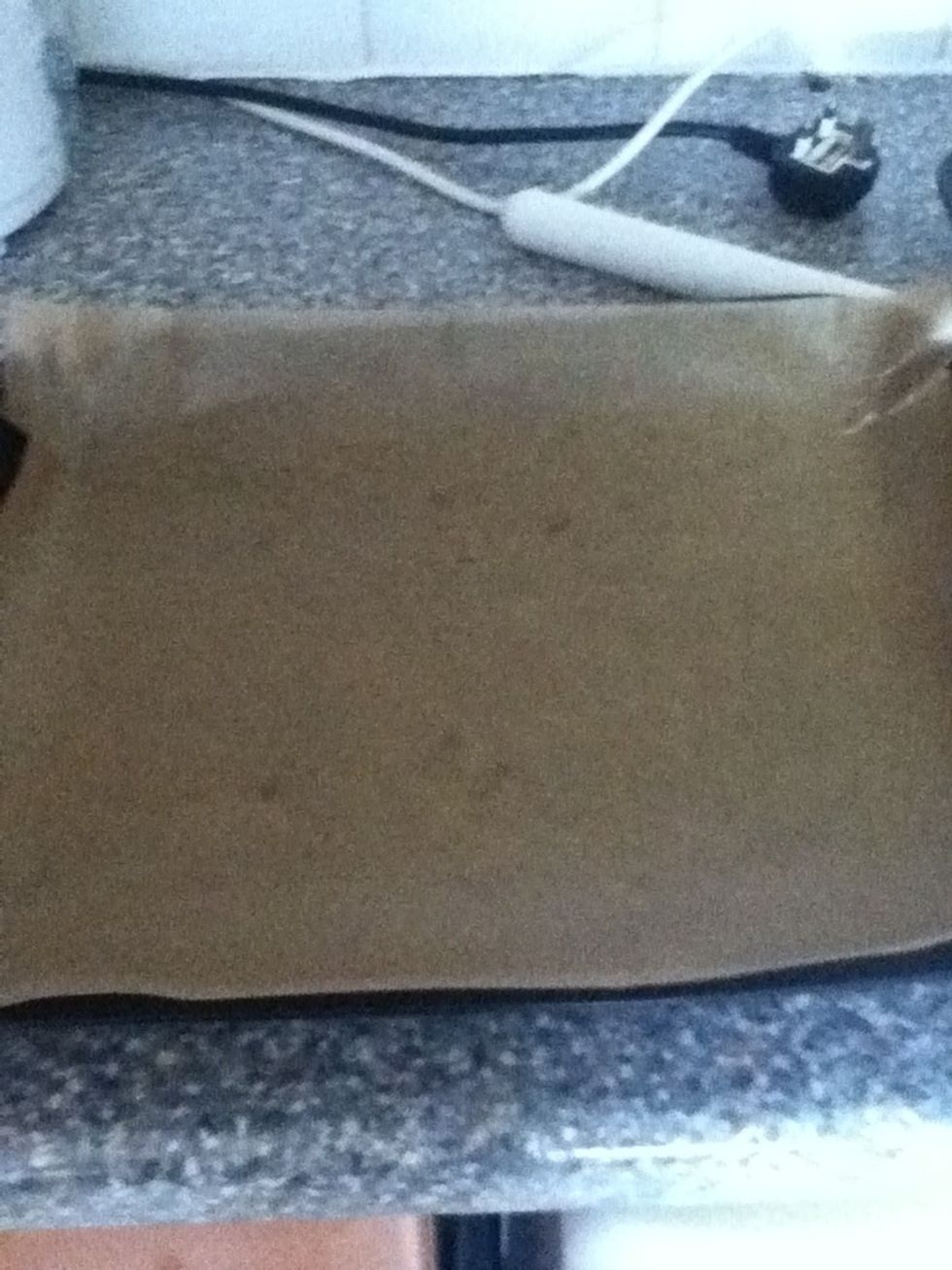 Either lay some baking tray paper on a large tray or grease the tray with butter