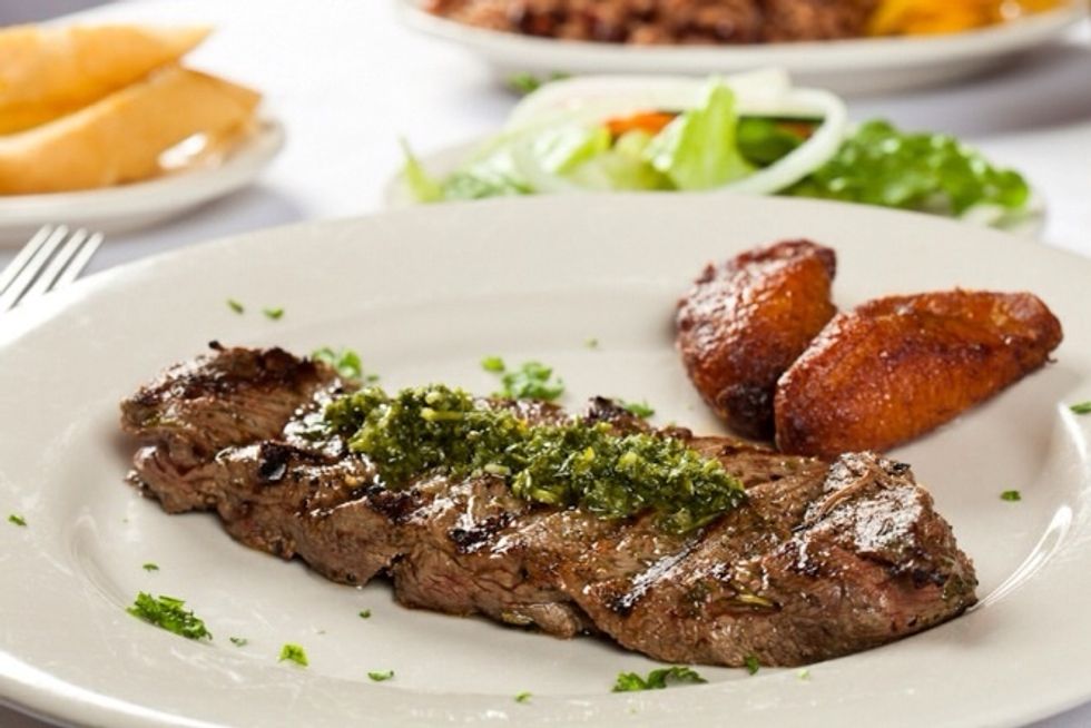 El churrasco es muy bueno.