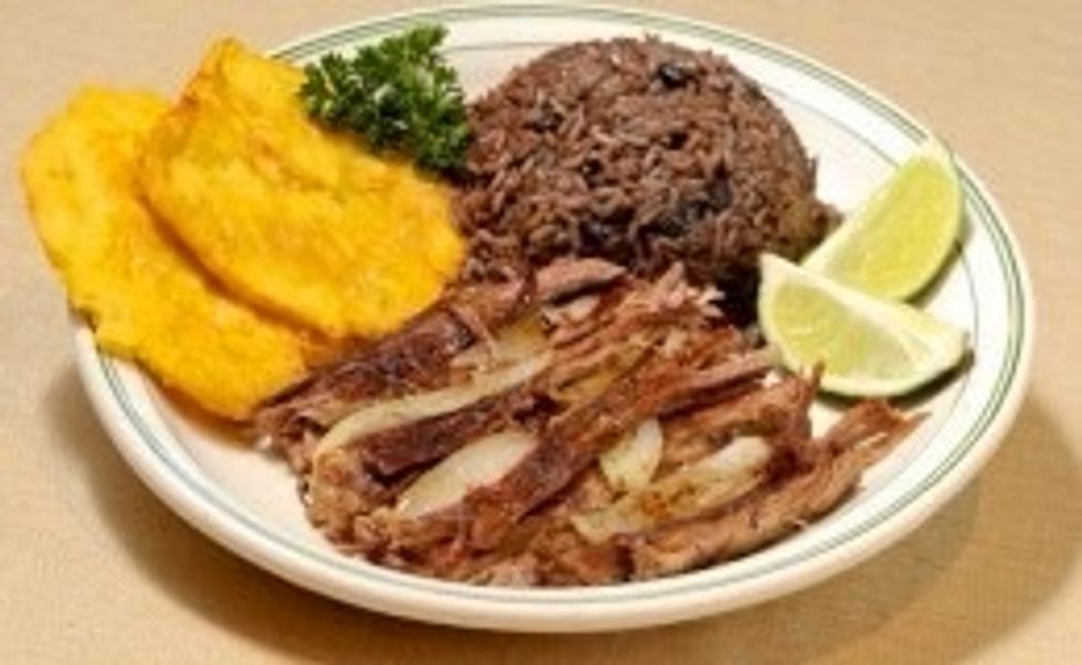 El Plato principal de La Carreta es Vaca Frita.