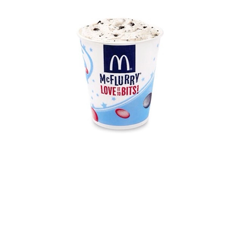El postre de McDonalds es el Oreo McFlurry.