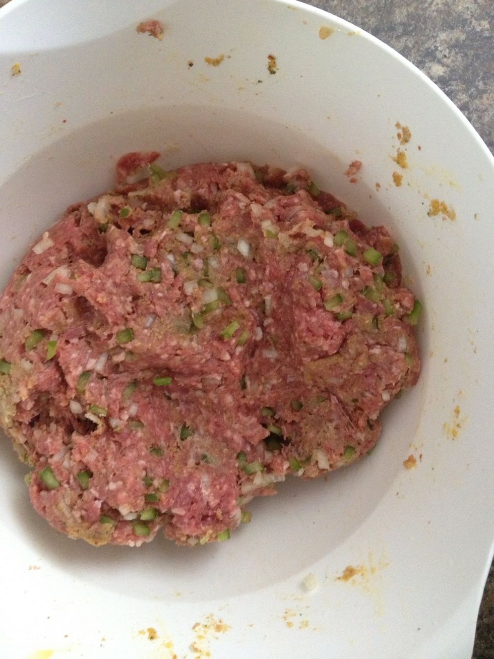 ...elbow grease time! Mix all of your ingredients until they are well combined...