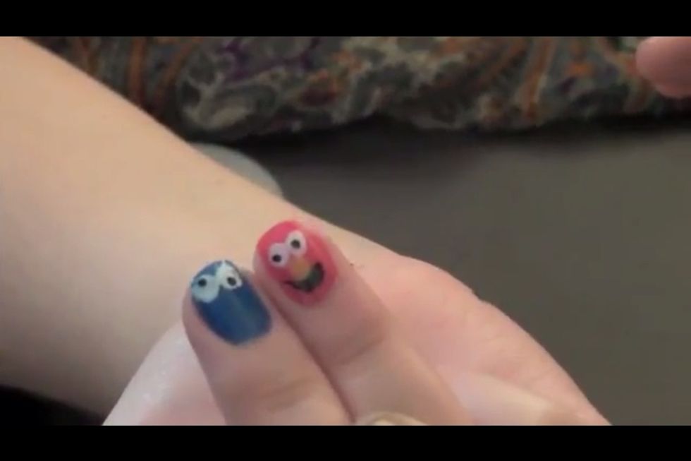 Elmo and cookie monster :D BEAUTIFUL DESIGN