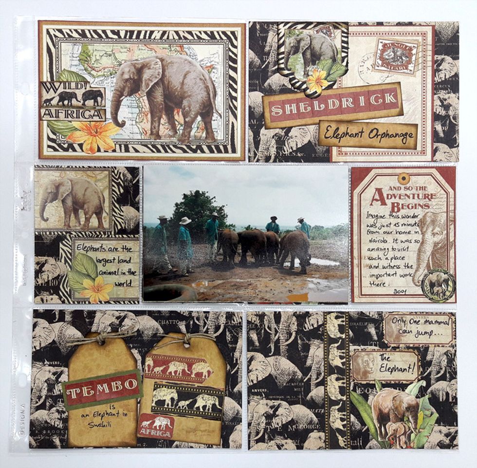 Embellish all pieces and add journaling.