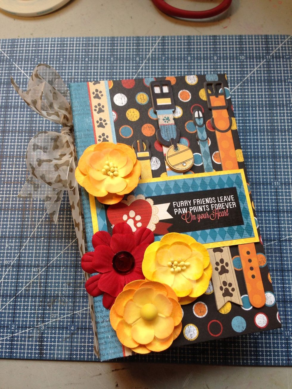 Embellish cover as desired.