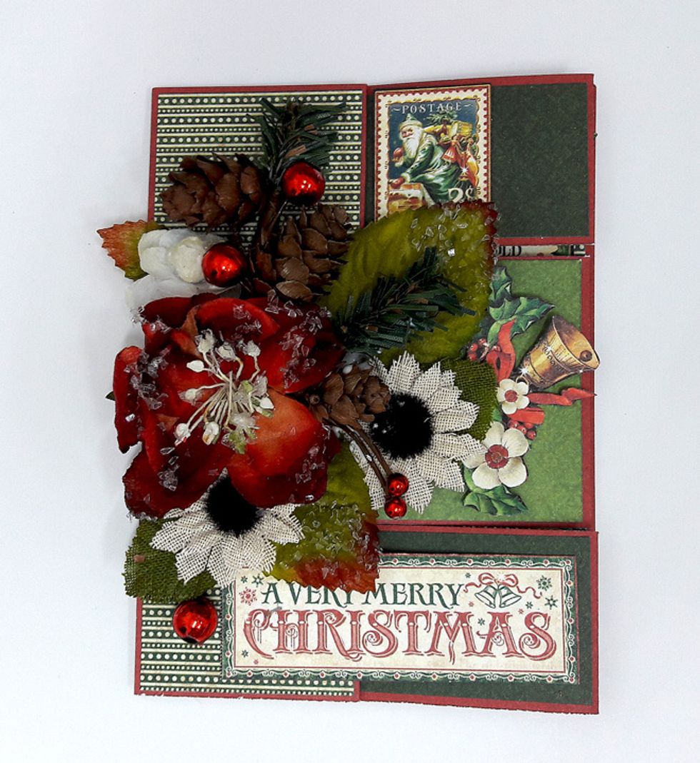 Embellish front of the card.