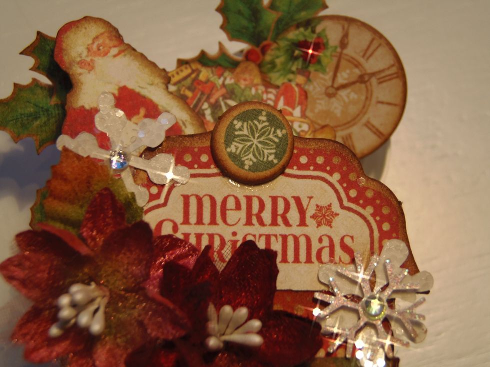 Embellish it with flowers, tags, rhinestones or whatever you like. Possibilities are endless.