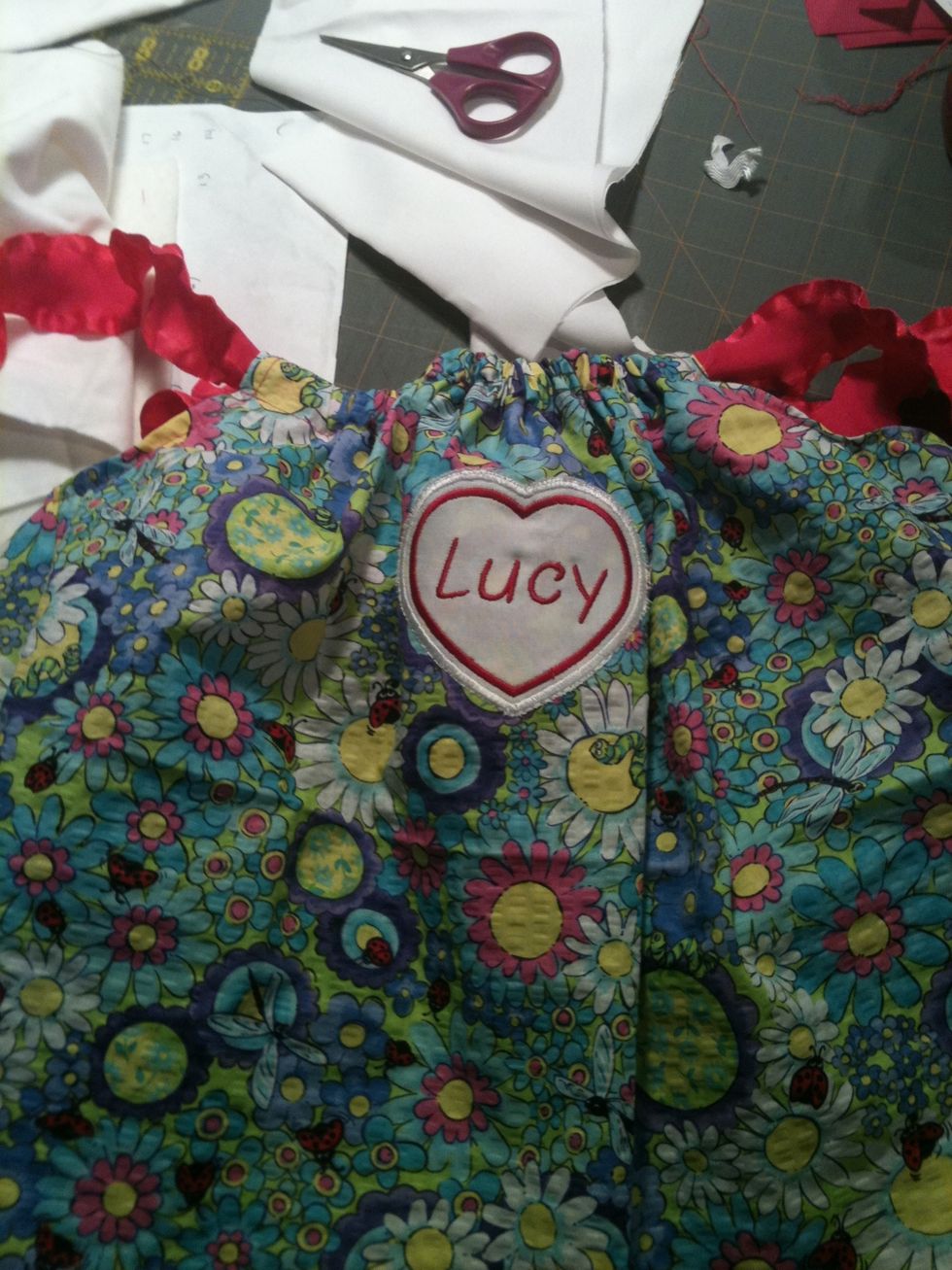 Embellish your dress with applique....