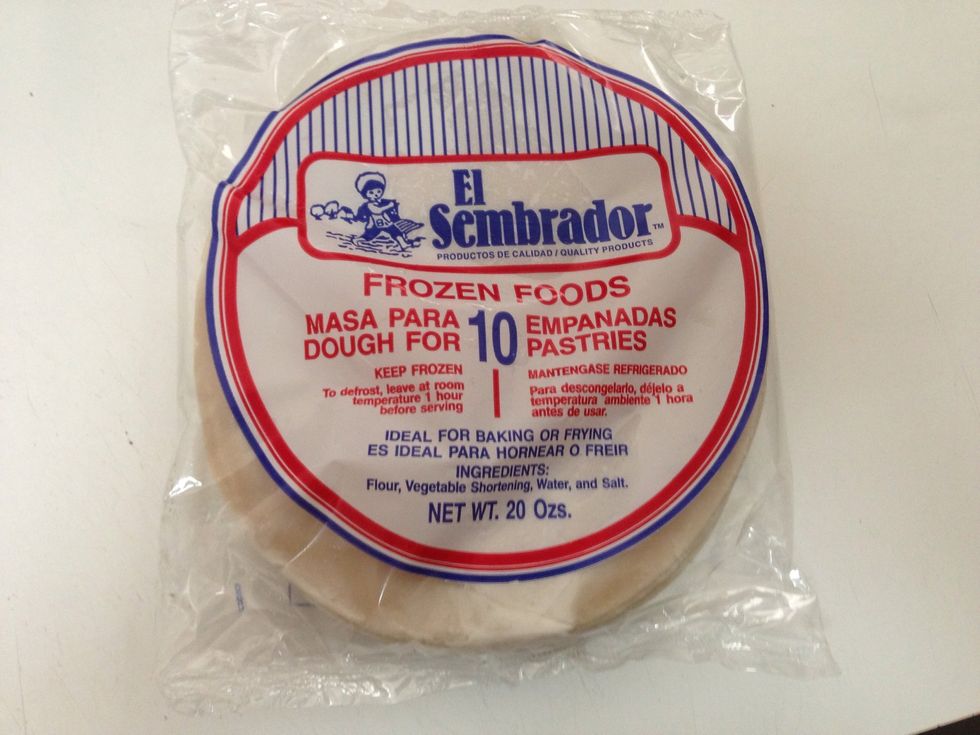 Empanada dough available in your freezer aisle