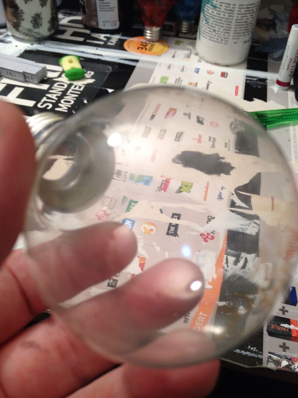 Empty!!! Make shure all glass pieces are out!