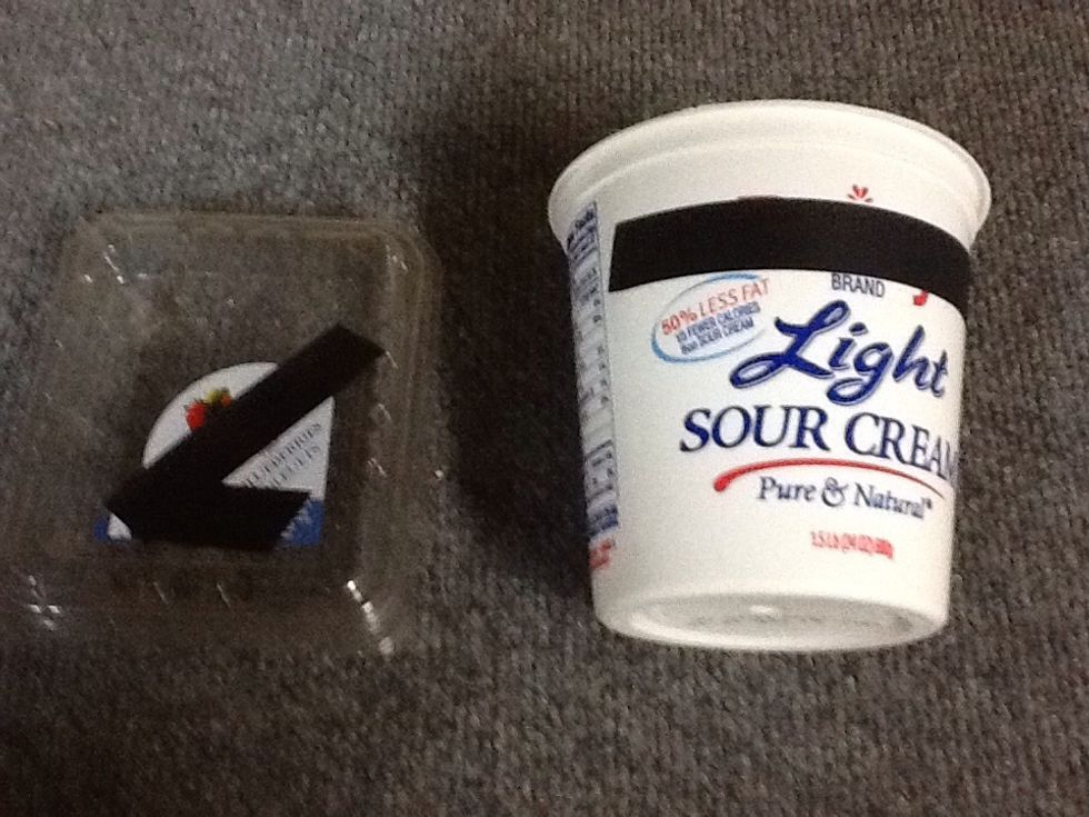 Empty plastic food containers - rinsed out.