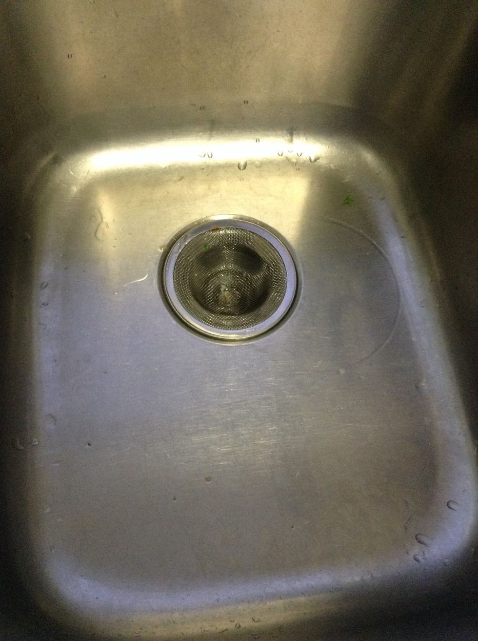Empty sink