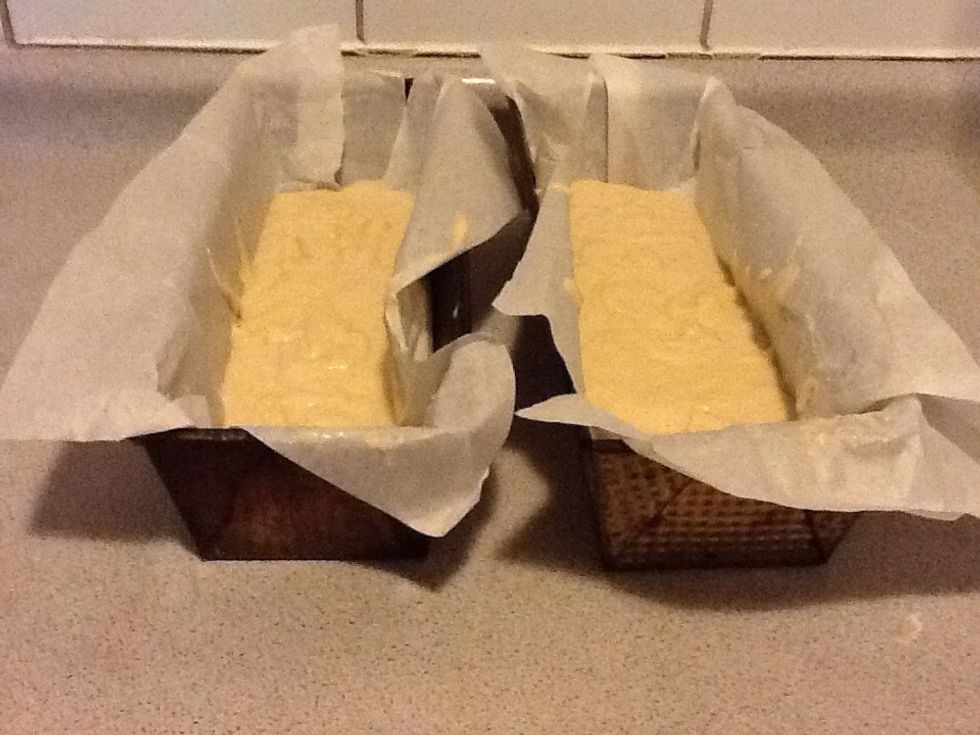 Empty the mix and bake (180C/ 356F) for 45-50 min, until the cake is brown.  Tip: Stab your cake with a knife, if the knife comes out dry, your cake is ready! \ud83d\ude09