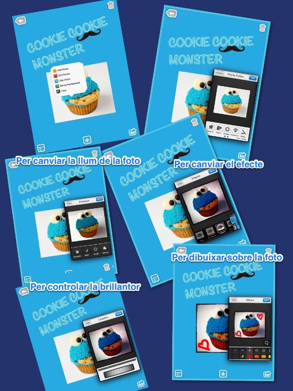 En "edit foto" podeu trobar les fotos seg\u00fcents: