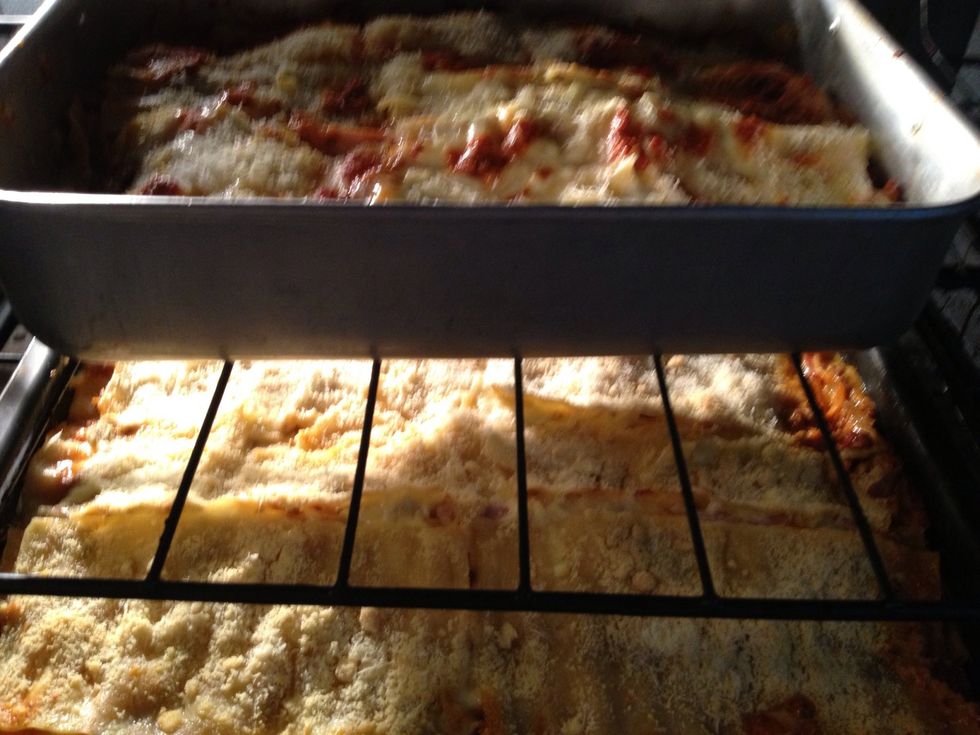 En el horno ya casi listo para comer