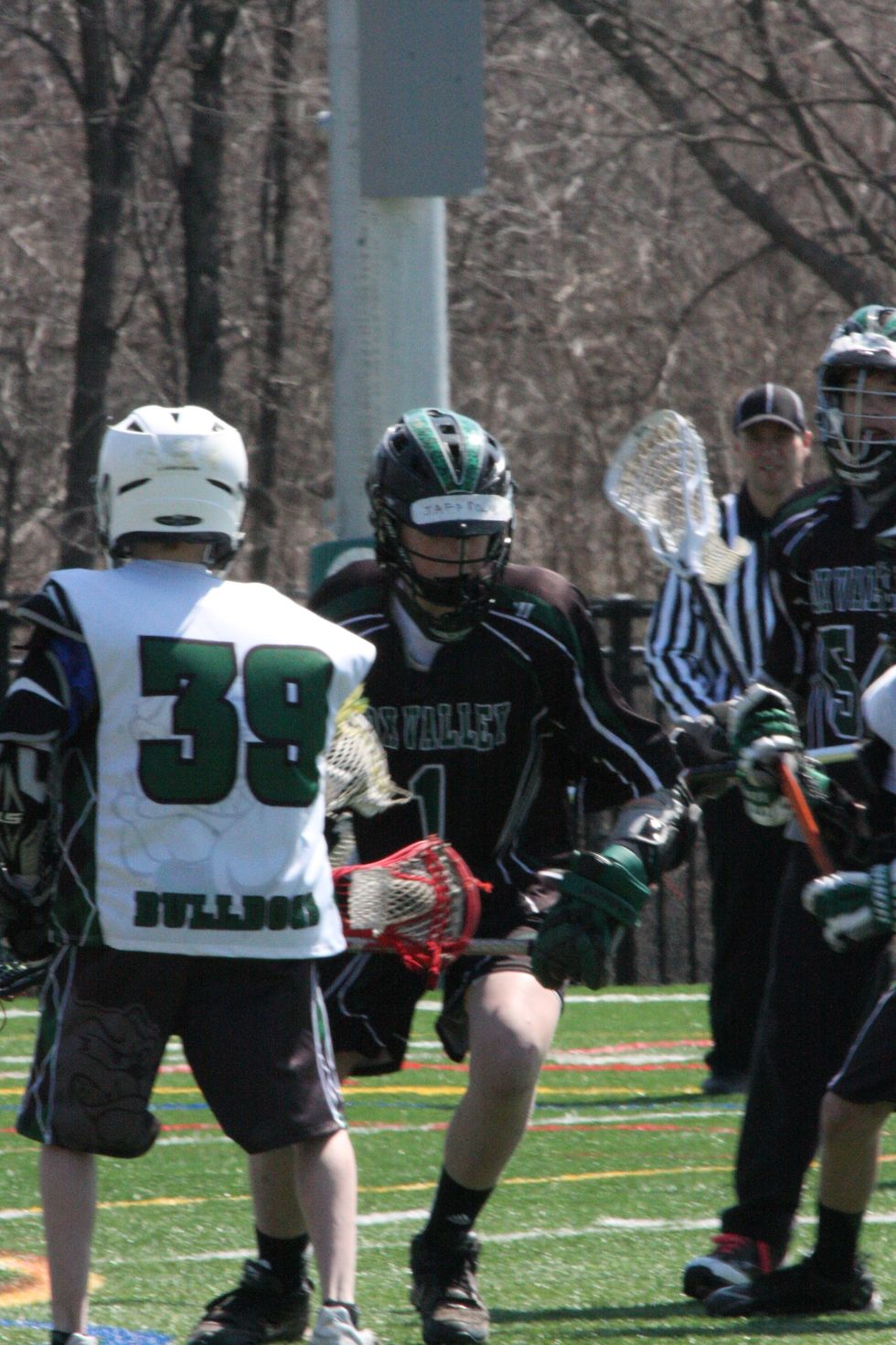 Encouraging others is a daily part of my job on the lacrosse team. Not getting frustrated when they mess up, but to help them and train them.