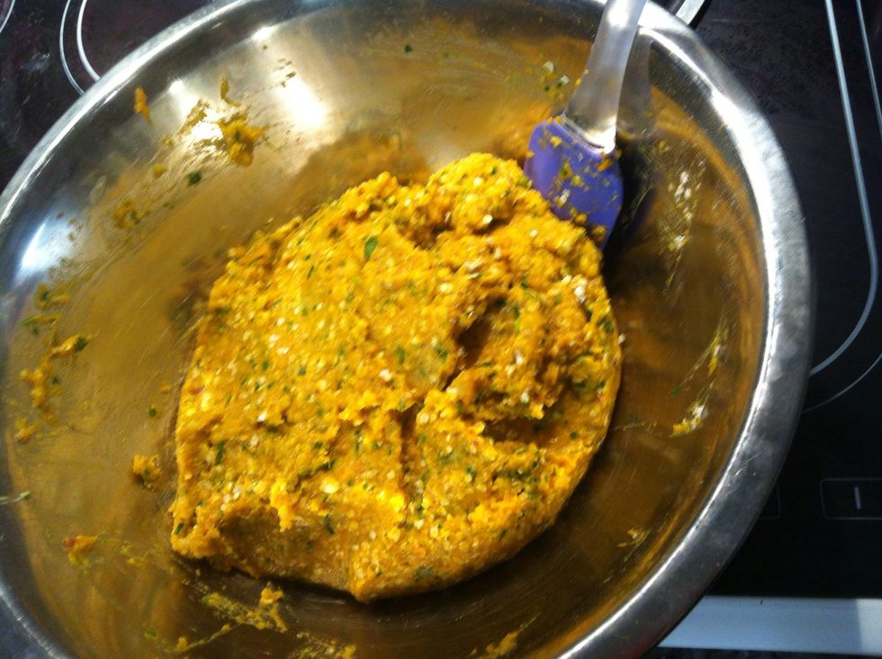 End mixture should look like so