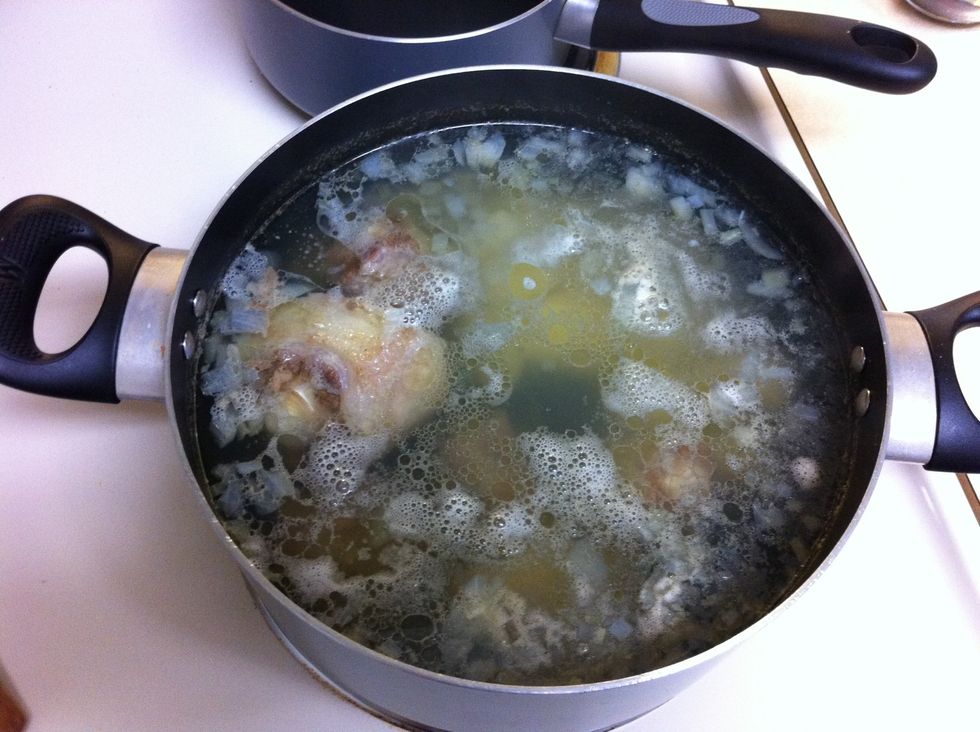 end of 45 m. the broth is ready