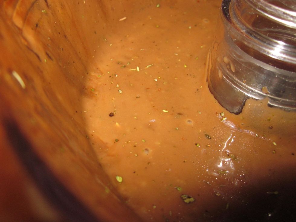 End product should be a consistent brown color and seasoning should be mixed in.
