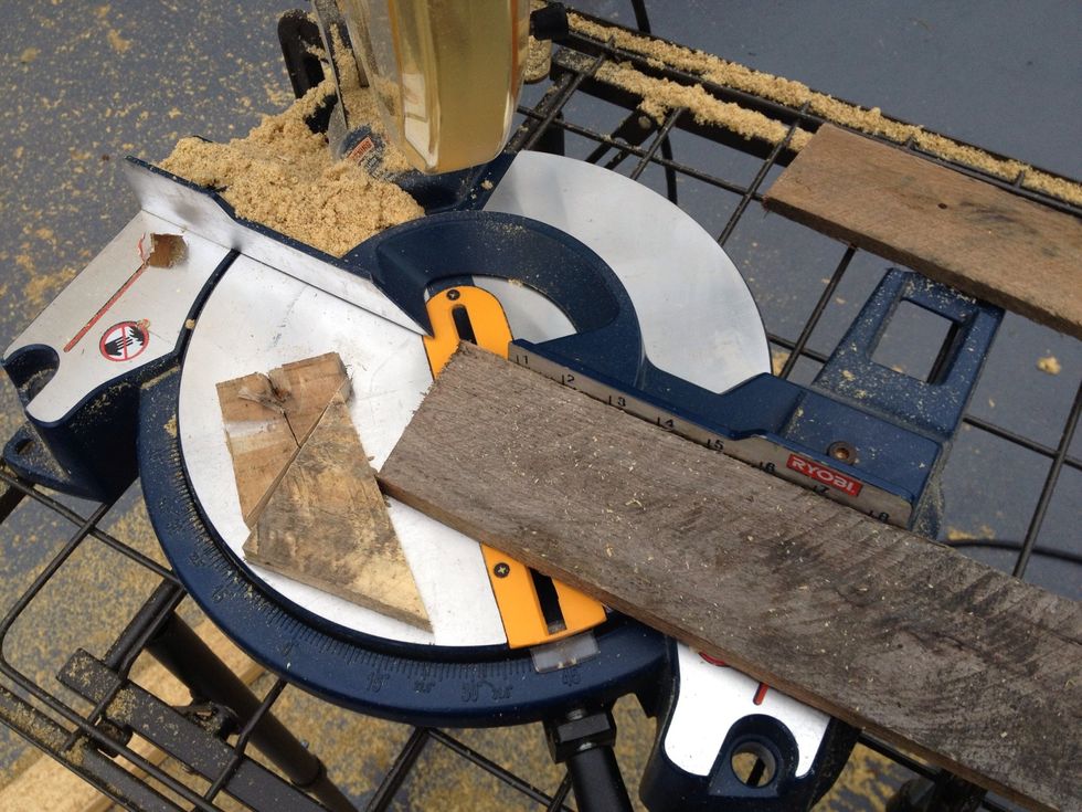 Ended up cutting all of the ends at a 45 degree