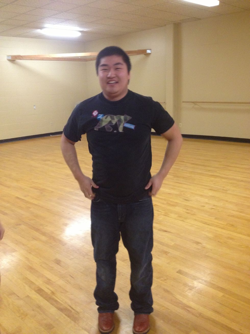 Ending, helps for guys to kind of jerk backwards to help raise her high enough so she lands on her feet. Alternative ending is to flip her backwards.