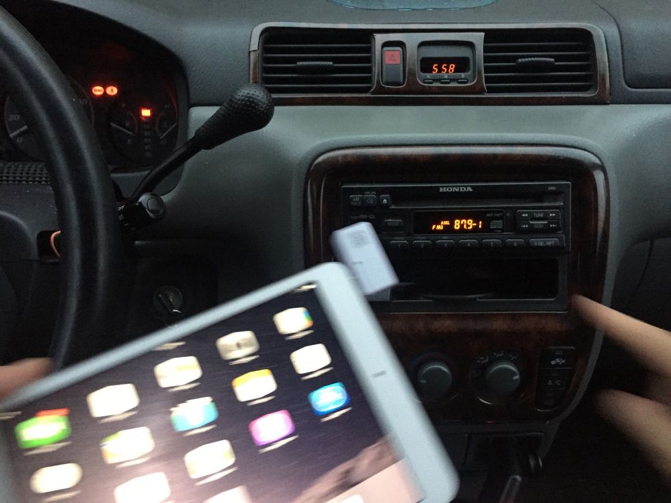 Enjoy all your streaming sound and music from your iPad thru your car radio speakers.
