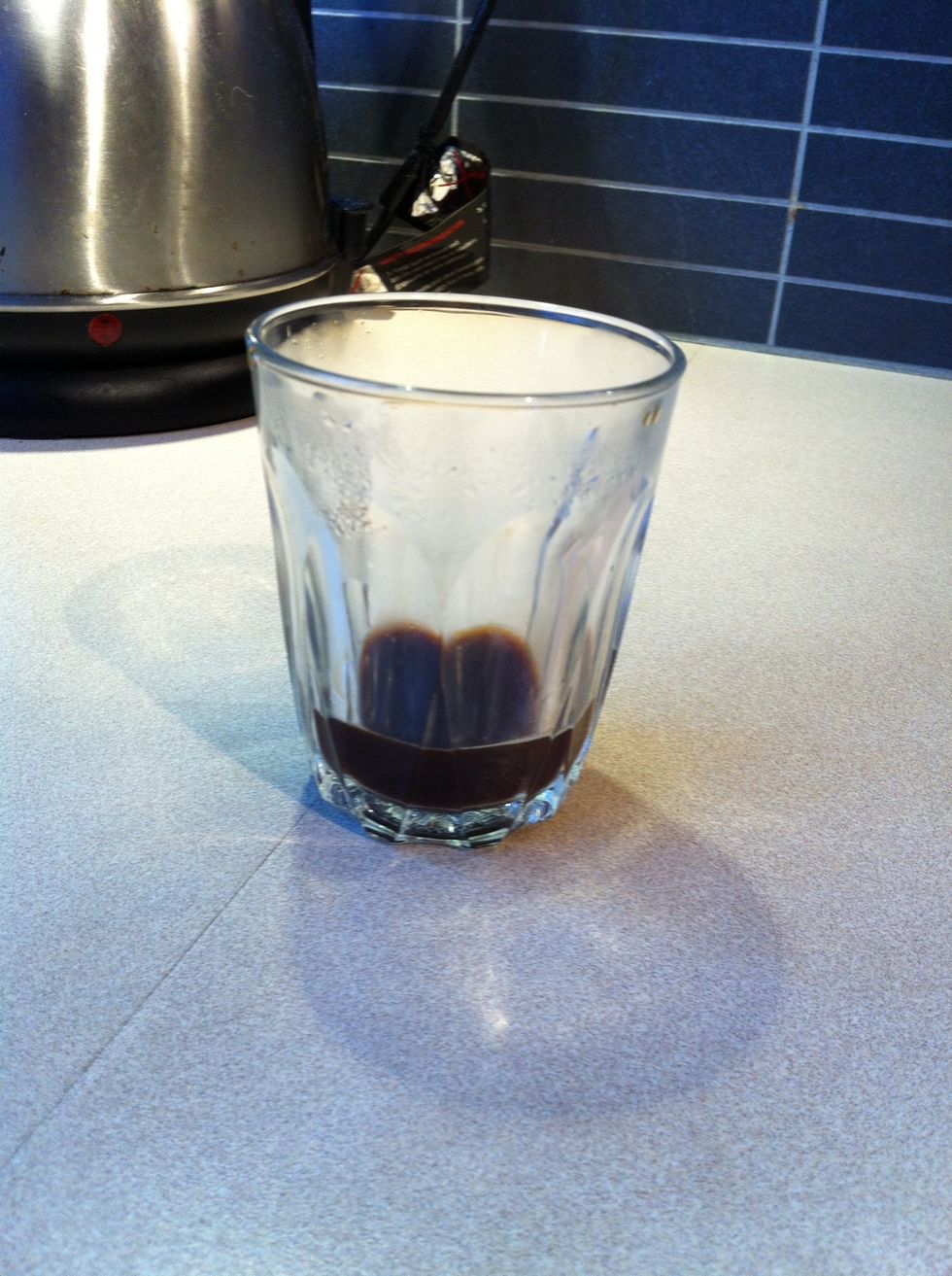 Enjoy! Here I have 17mL of extracted coffee- more like a "ristretto". This is how I prefer to drink my coffee, but you can leave the mokka on the heat for longer to extract a longer shot.