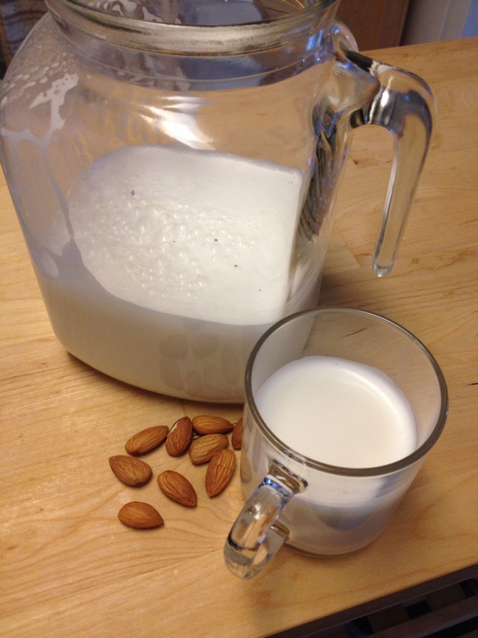 Enjoy!!! It is a very easy process. Way healthier, tastier and cheaper than store bought almond milk! It doesn't take too much time.