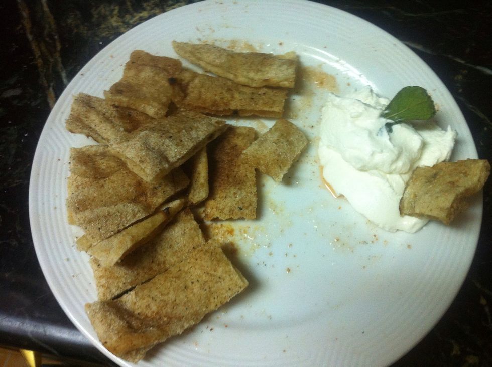 Enjoy it with any dipping u perfer: cheese/ yougrt / salsa / sour cream Enjoy \ud83d\ude0a