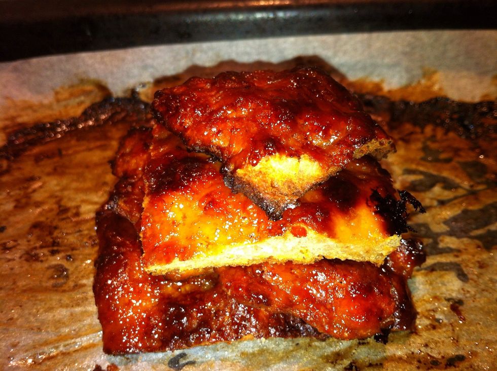 Enjoy this on its own as finger food with family and friends over a cold beer. If you are storing this - keep it for up to 5 days in a cool place - in layers of wax paper.