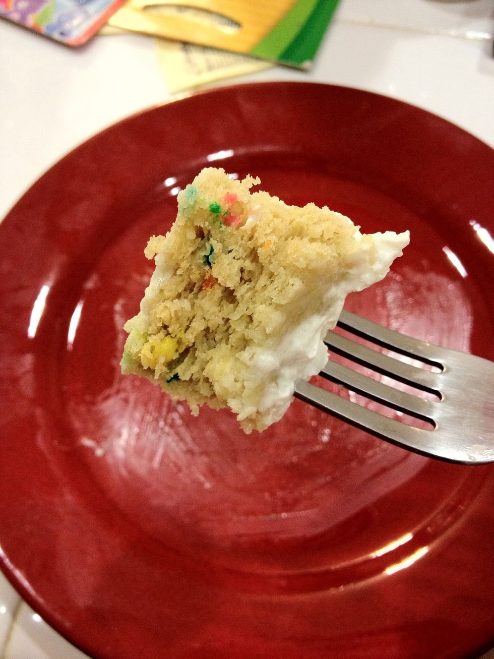 Enjoy to the very last bite! \ud83d\ude01  *note: nutrition info in next step does not include sprinkles or whipped cream.