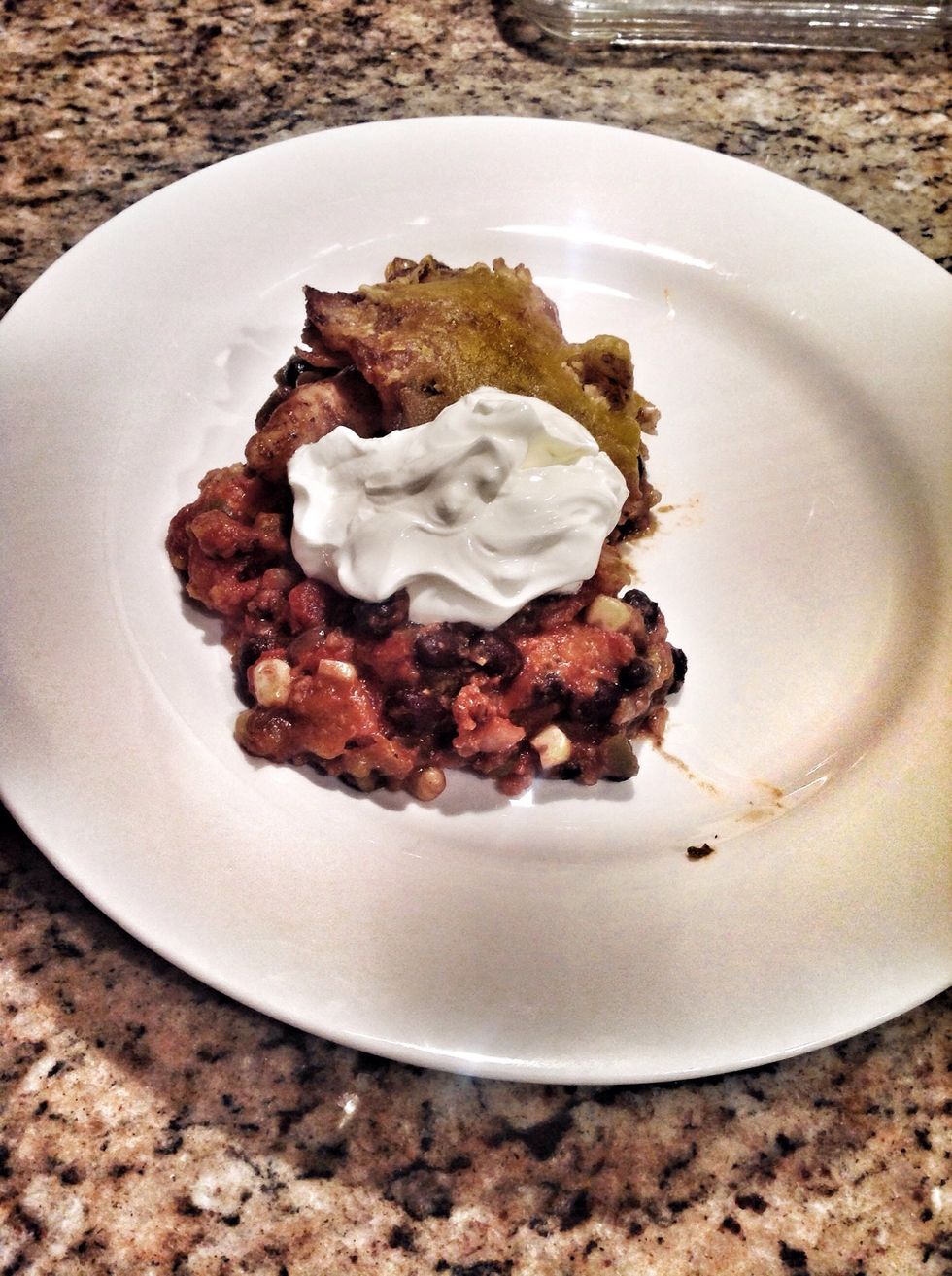 Enjoy with a dollop of sour cream... You just have to!