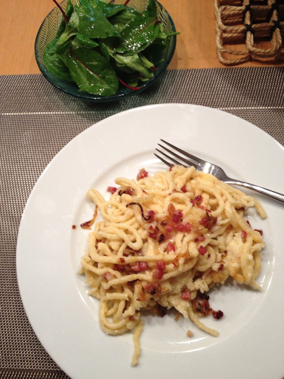 enjoy with some salad greens