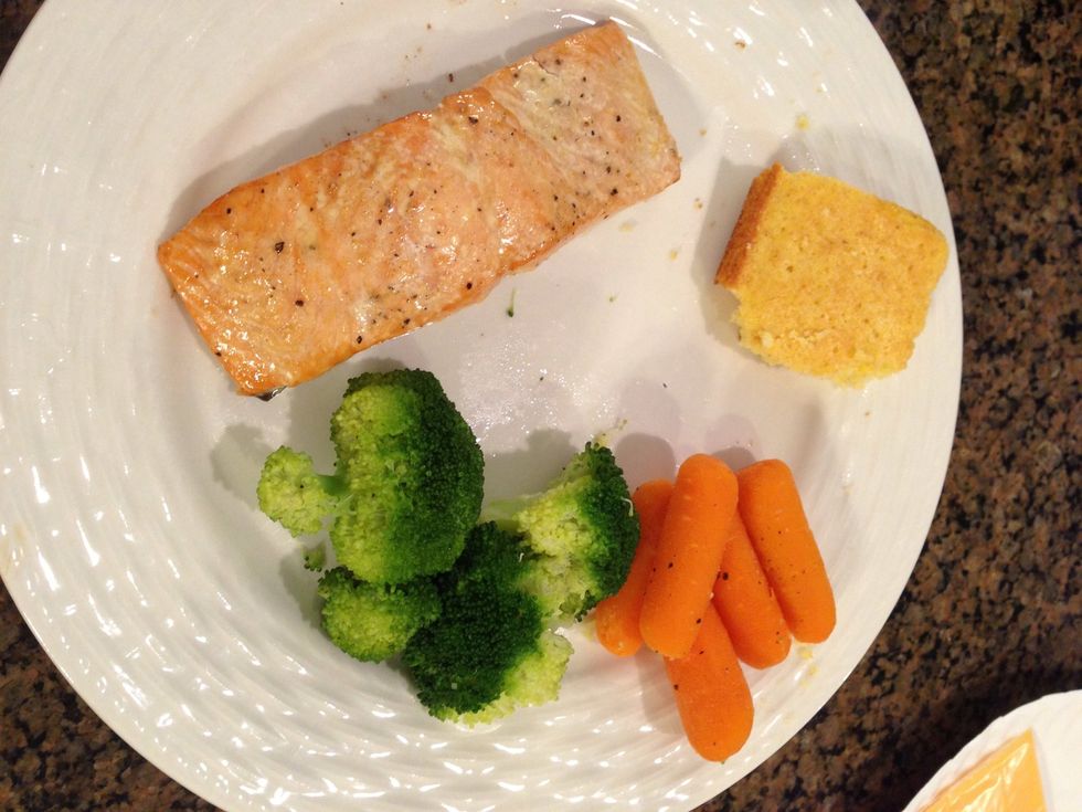 Enjoy with some steamed veggies and cornbread.