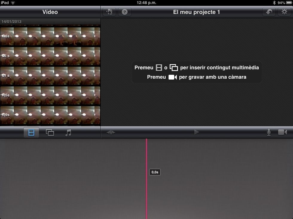 Ens trobarem amb aquesta pantalla.