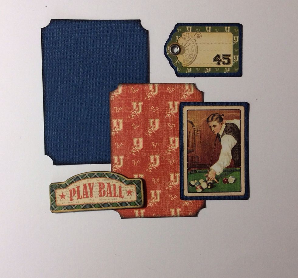 Ensure the edges of all mats and other elements are inked using black soot distress ink .