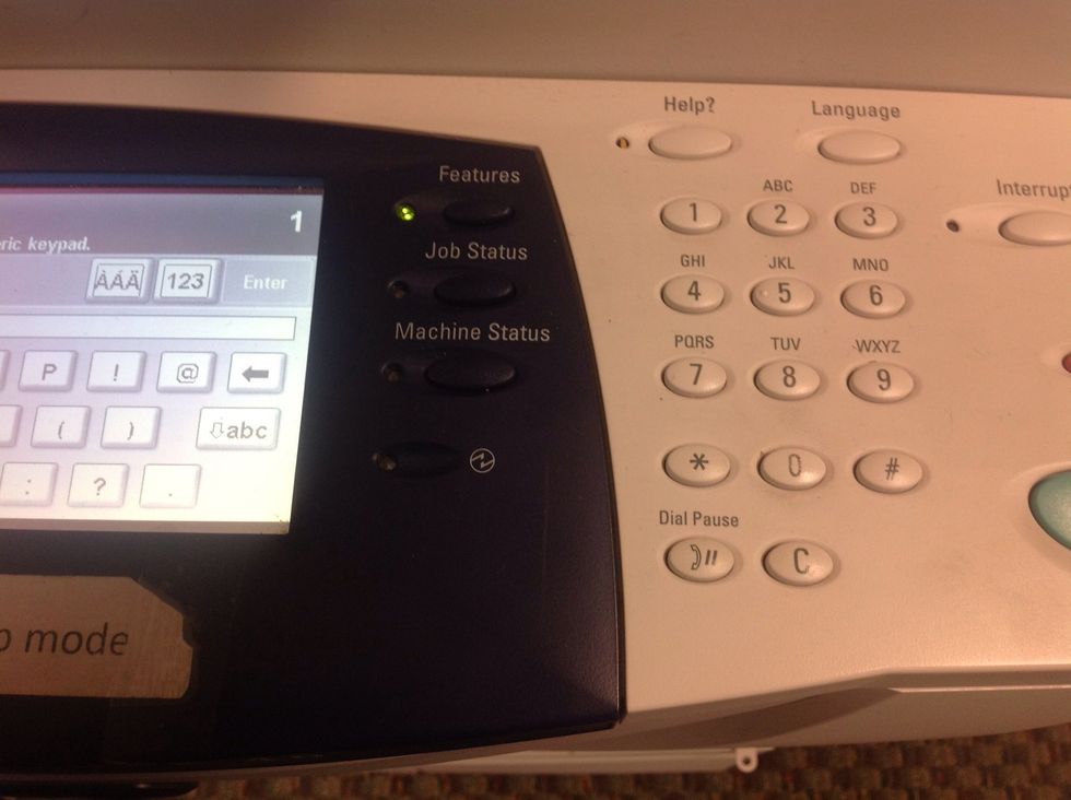 Enter ILL Lending Code (located on the photocopier cover) and hit ENTER on the LCD screen