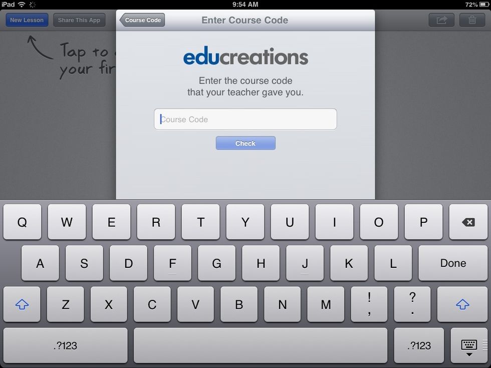 Enter the course code for your class. Algebra II - 226598. Pre-Calculus - 22659B