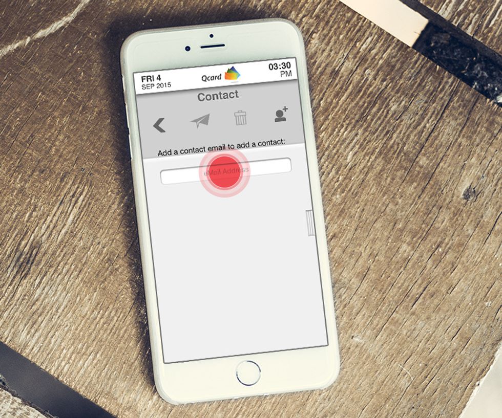 Enter the email address of the person you would like to connect with.