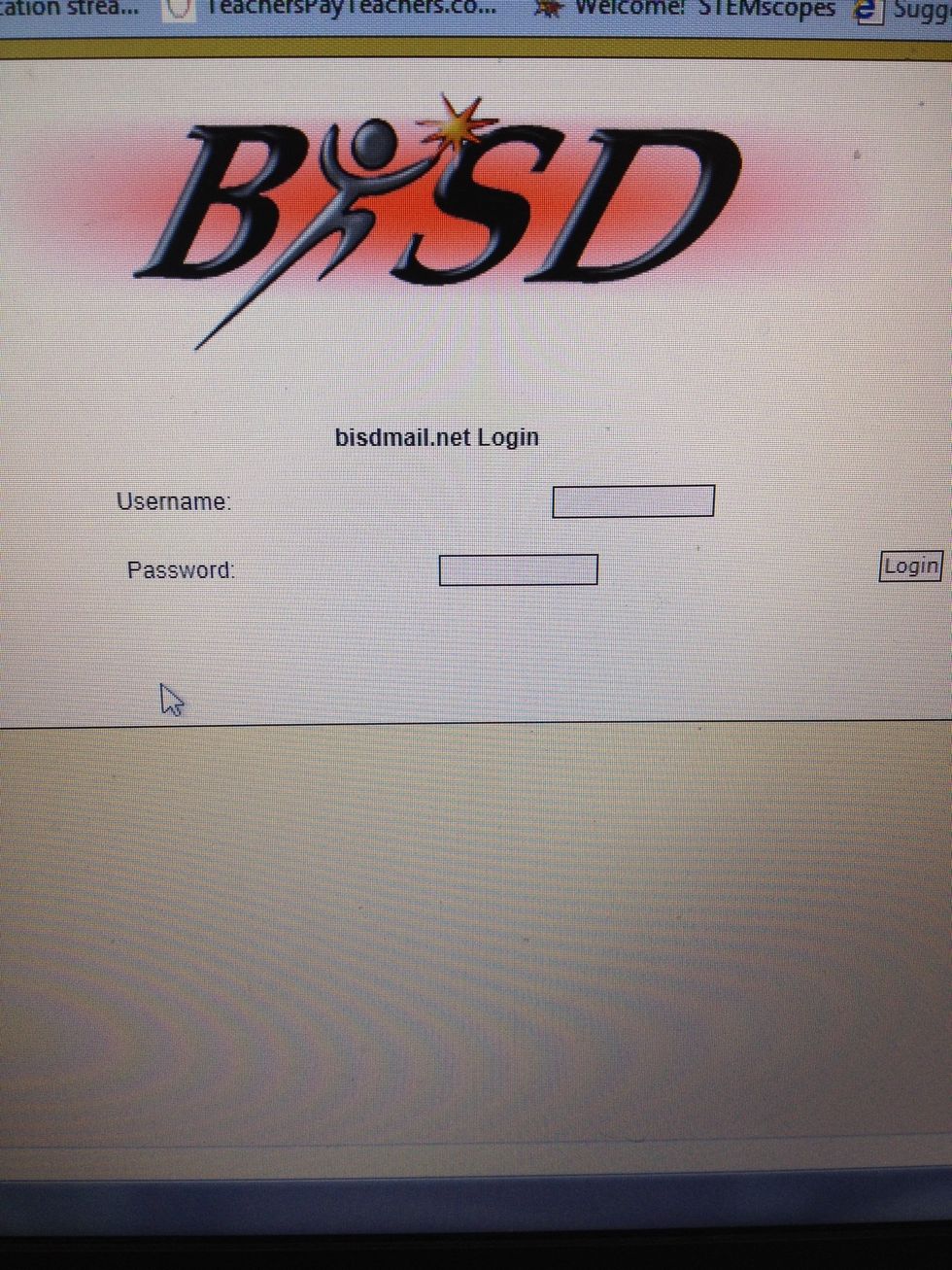Enter the same login and password you entered to login the computer.