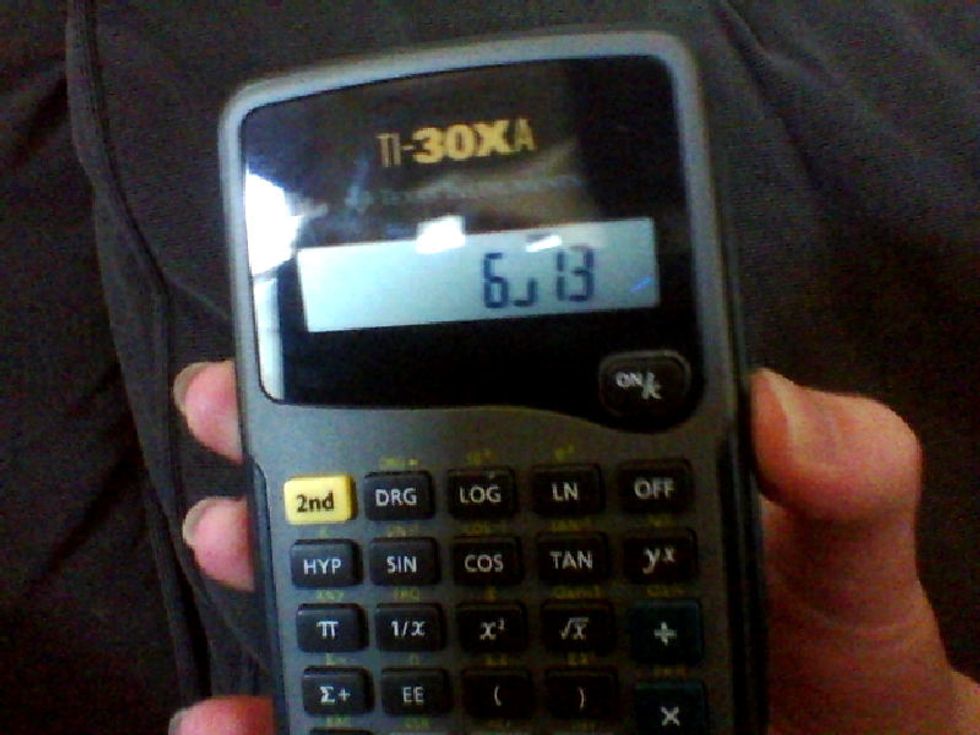 Enter your 13 and you have your fraction! :D