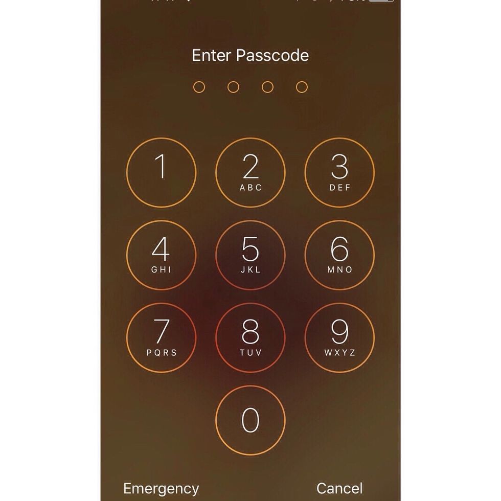 Enter your passcode.